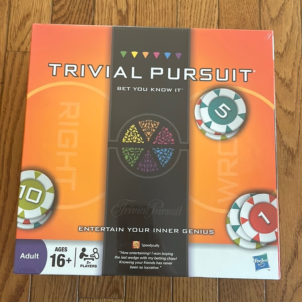 Trivial Pursuit Bet You Know It Board Game NWT Gift‎ Family Game Night Hasbro